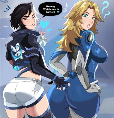 Luna Snow and Sue Storm