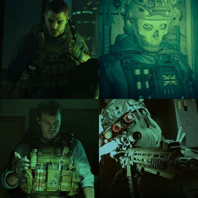 John "Soap" MacTavish, Simon "Ghost" Riley, Phillip Graves, & König