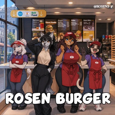 Stuffing your mouth with their buns | Rosen Burger