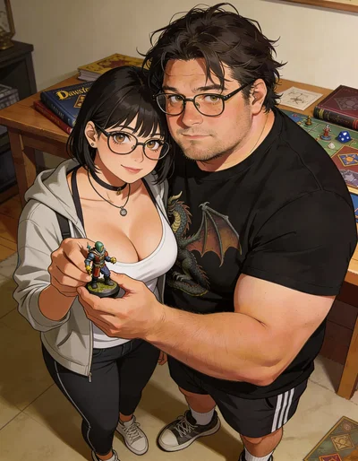 Nerdy Roleplaying Couple