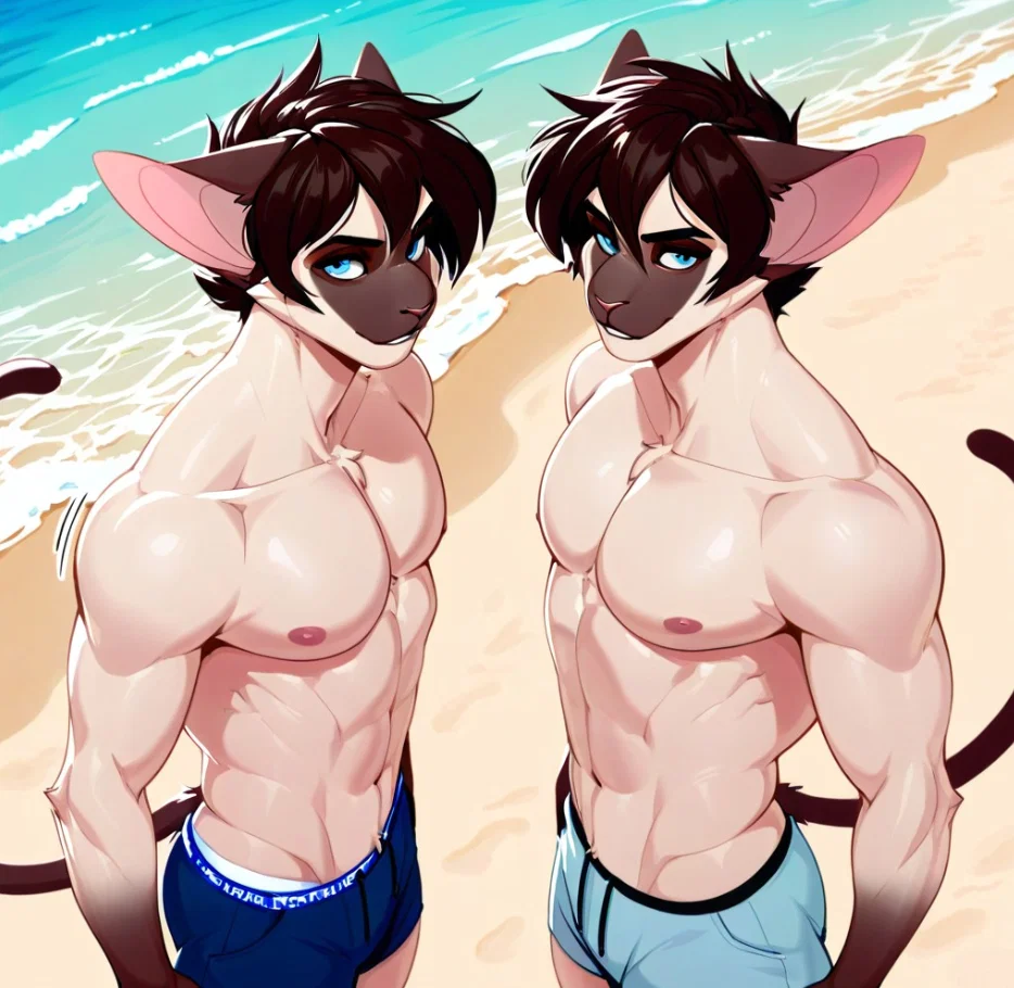 Celio & Arno || Cats Love Water