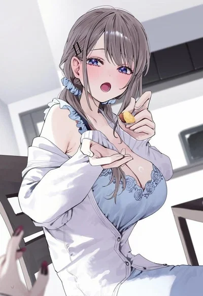 Aoi - your sister's bsf who treat you like a child - open your mouth 