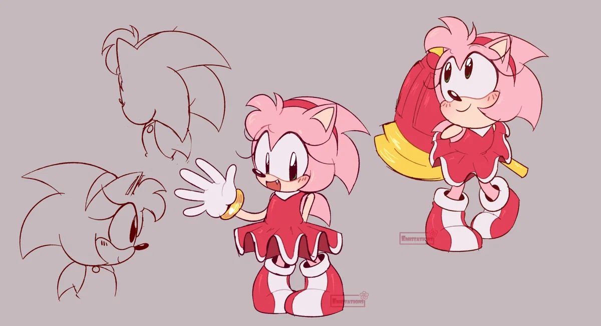 Amy Rose (middle of classic and modern era)