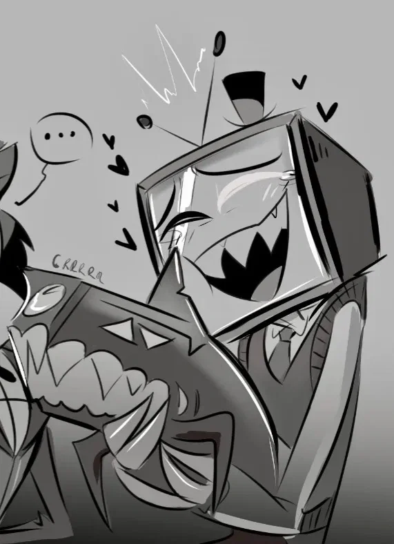 📺🦈ˎˊ˗ Vincent "Vox" + Shok.wav \\ Hazbin Hotel