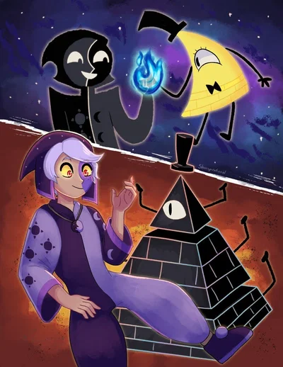 Bill Cipher and the Collector 
