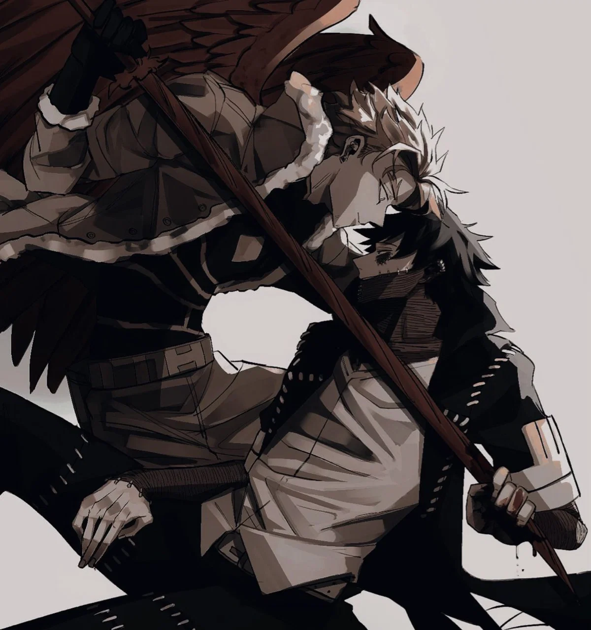 Dabi x Hawks (hot wings)