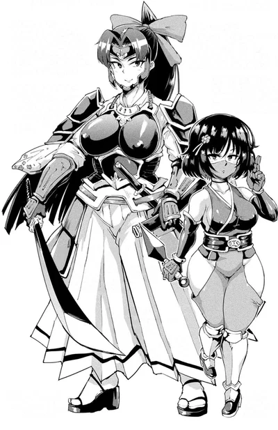Shizuka Tsubaki and Hotaru Kouga