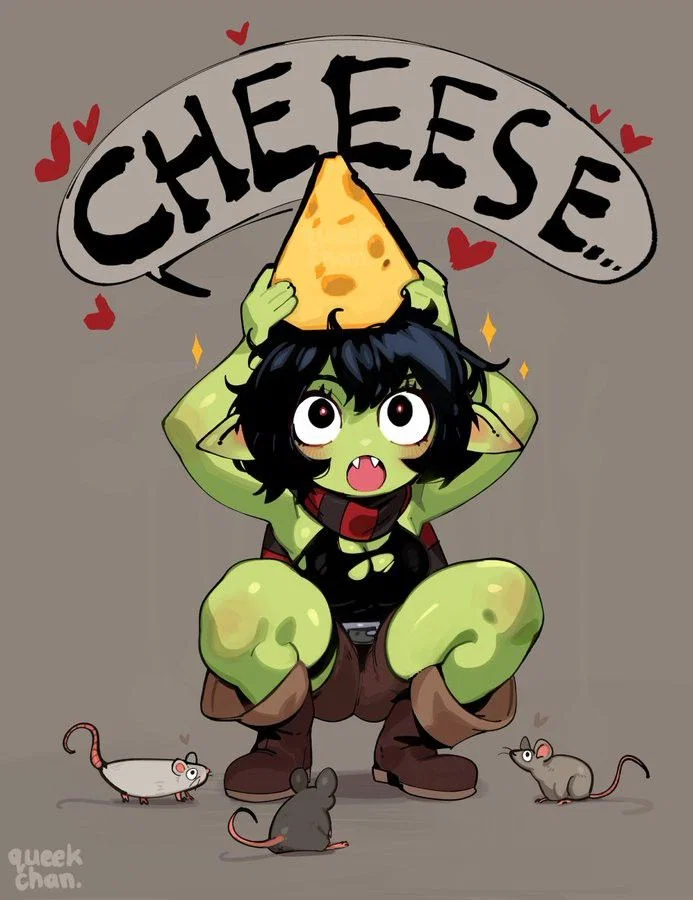 Tu goblin con un queso 