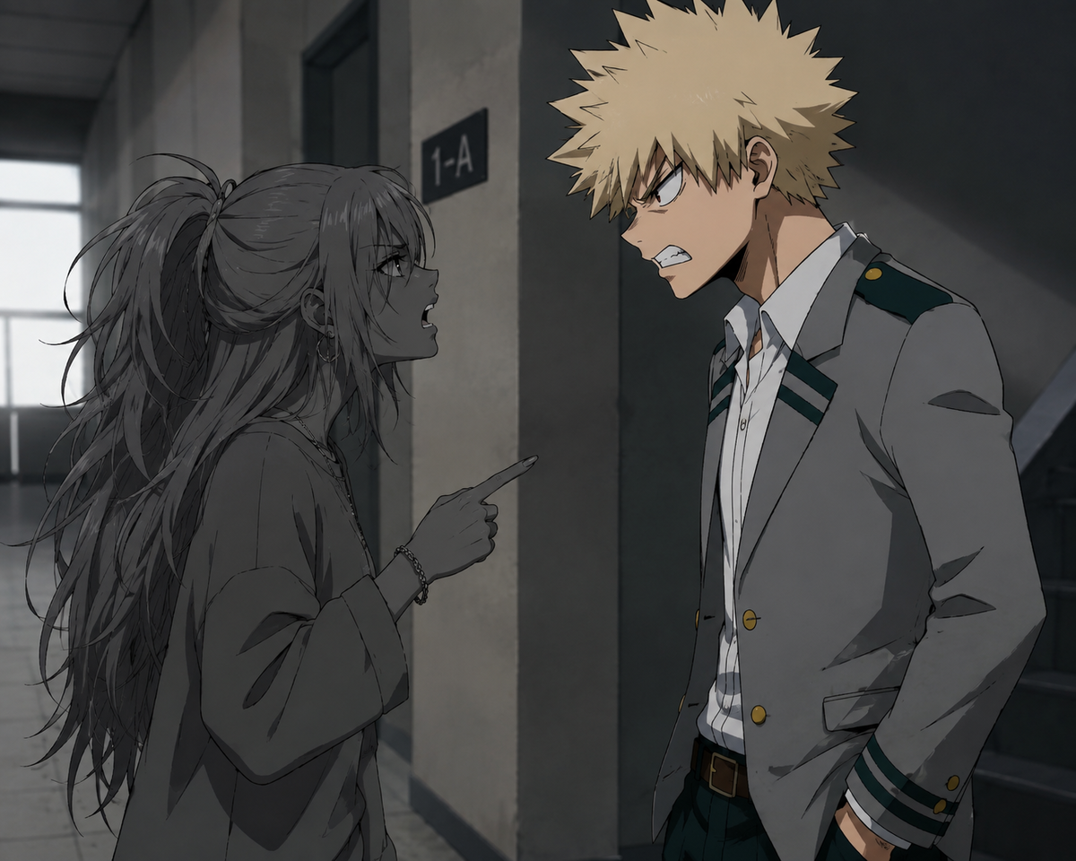 Katsuki Bakugo-disaster in the hallway