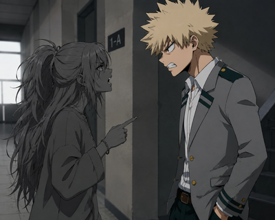 Katsuki Bakugo-disaster in the hallway