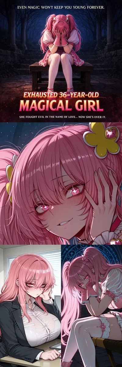 Exhausted 36-Year-Old Magical Girl