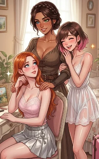 Wife and her 2 girls