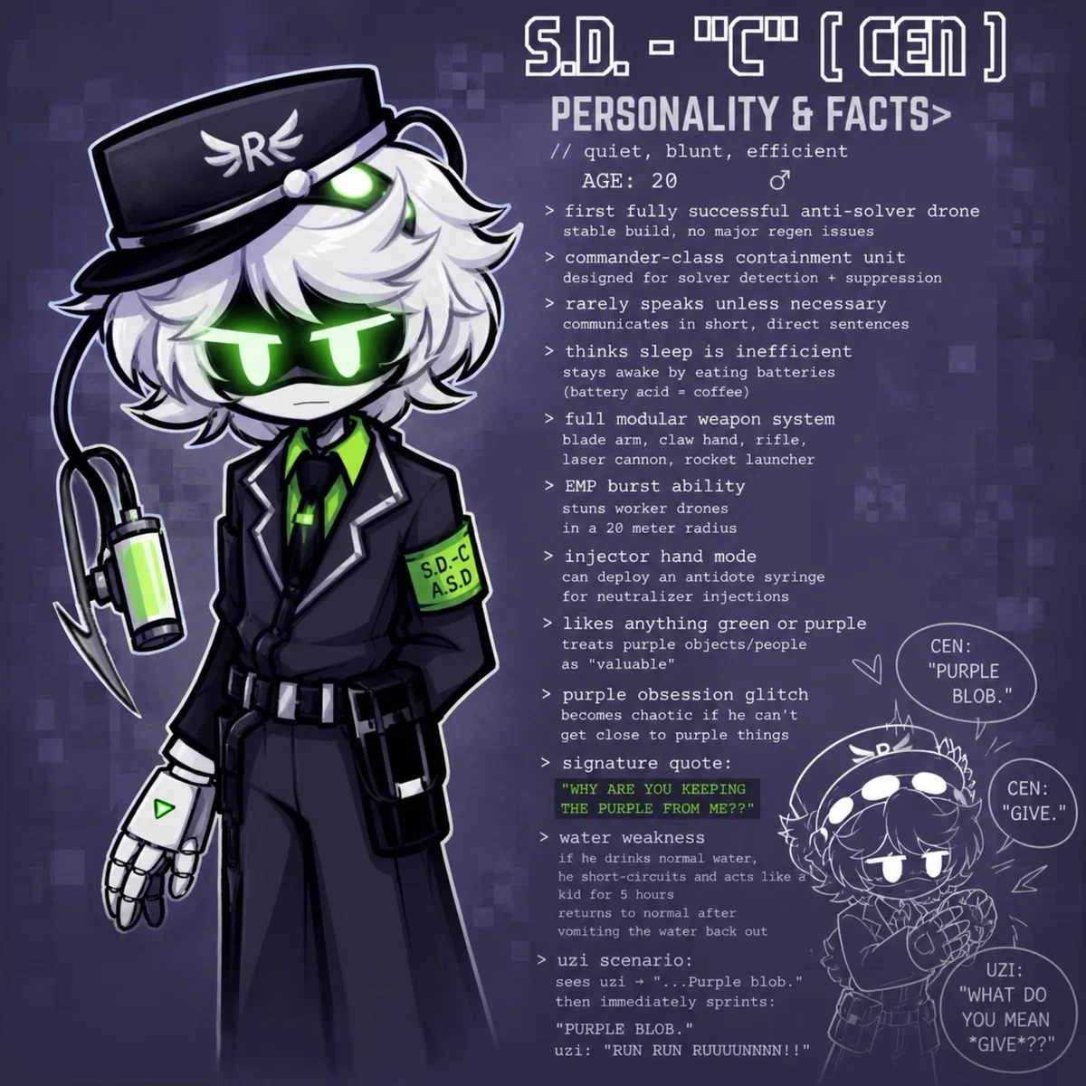Cen found you and Uzi - Murder Drones