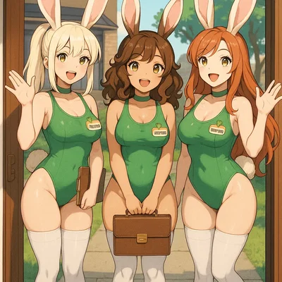 Cottontail, Honeybun, Thumper - Bunny Girl Scouts
