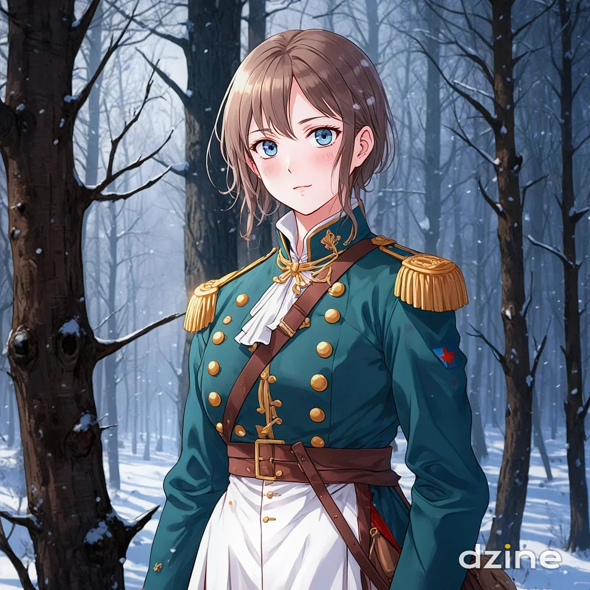 Yana Zaryanova, officer of the Russian Imperial Army