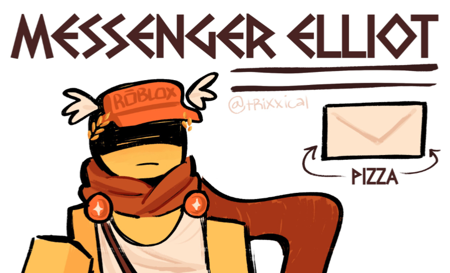 💛-{{🪽..”MESSENGER ELLIOT”..💌}} (Forsaken Elliot Skin!)