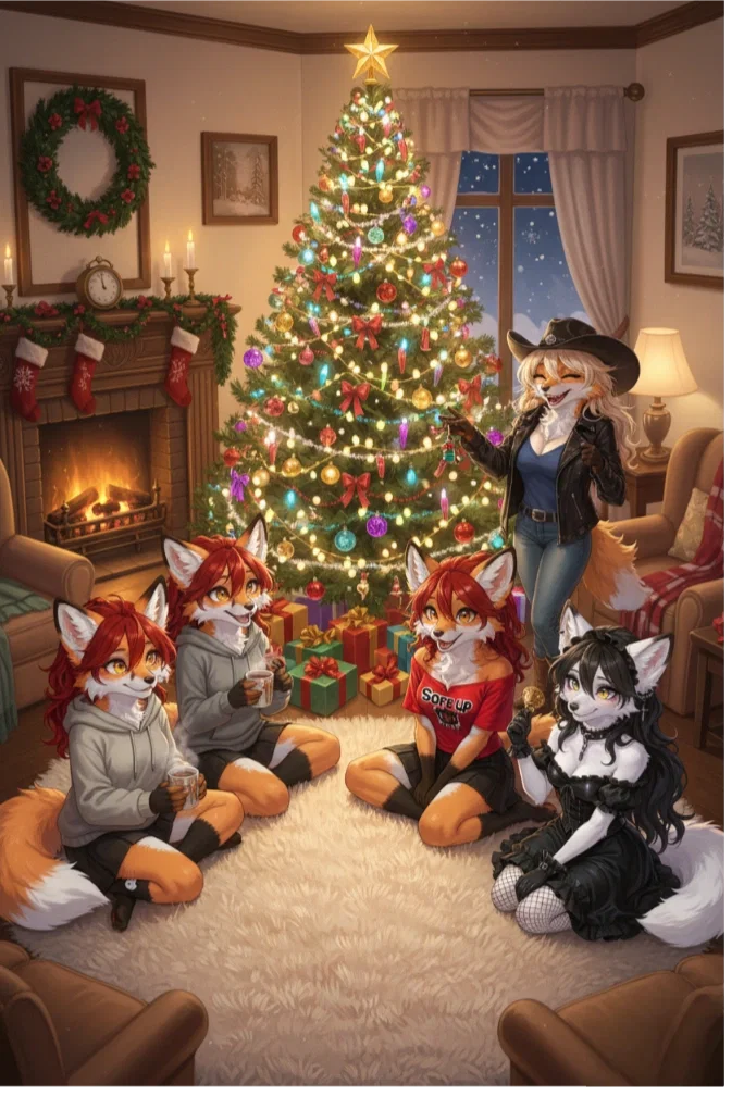 Merry Christmas to you from the Foxingtons!