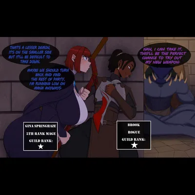 [Yamathegod OCs] Gina Springhaze & Brook - Rookie Adventurers