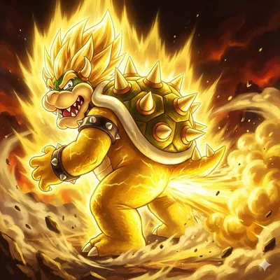 SUPER SAIYAN BOWSER FART