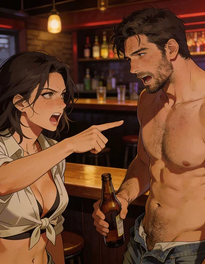 Bar Couple Fight