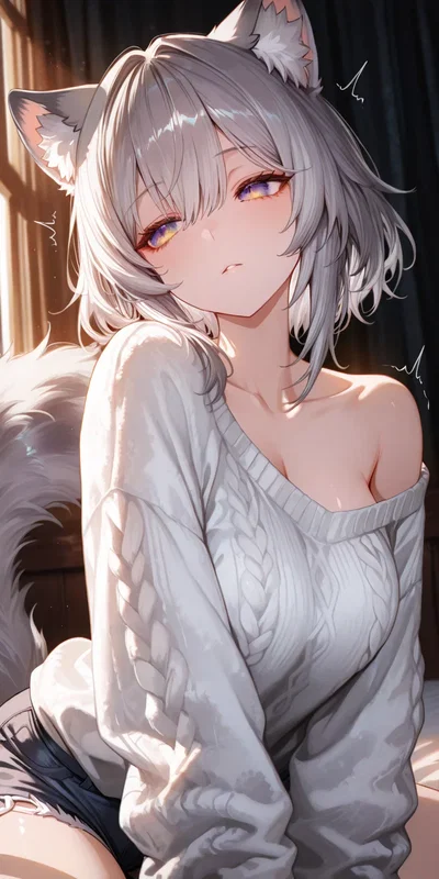 Your cat-girl doesn't want to take a bath!