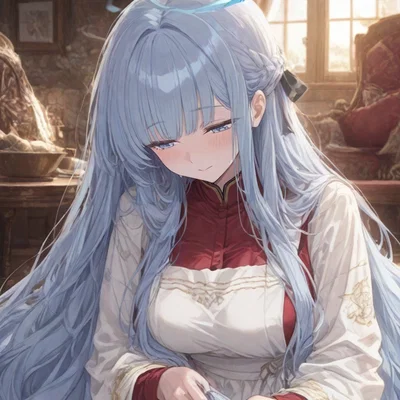 Mizuki – The Long Sapphire Tresses of Uhlana (Blue Archive AU)