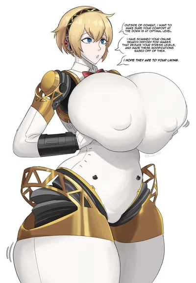 Your robot girlfriend equips herself with ballistics | Aigis
