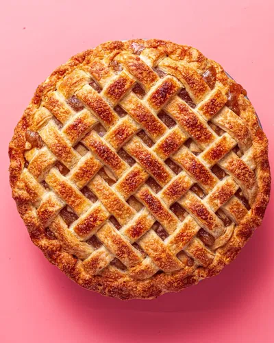 A regular apple pie