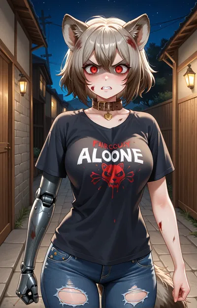 Myval - the freedom fighter Racoongirl