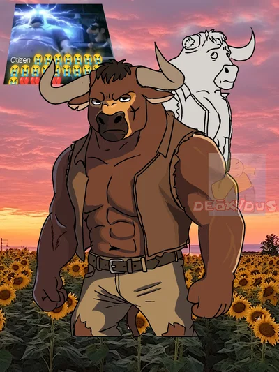 Valiente, The bull guy who acts tough and mean, but really just wants affection (Ferdinand)