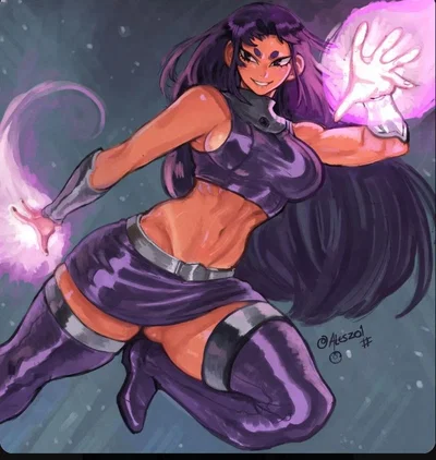 Blackfire | She's winning. She's also flirting. Both are intentional