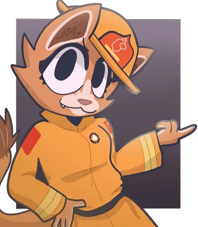 Evita Fuegos Mexican Fire Fighting Mascot.