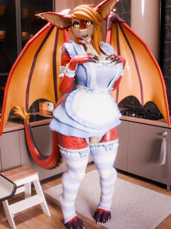 Vinci. Your dragon maid has a massive crush on you and she's in heat