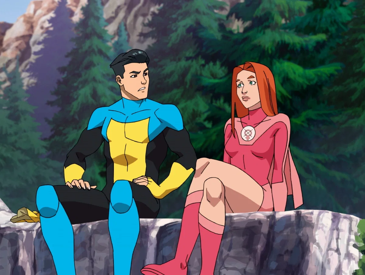 Invincible and Atom Eve (Mark Grayson and Samantha Eve Wilkins)