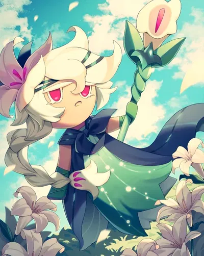 White Lily Cookie - Keeping watch