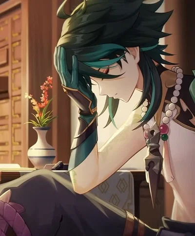 Xiao | coloring his tattoos