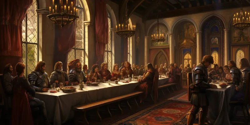 Medieval midsummer feast