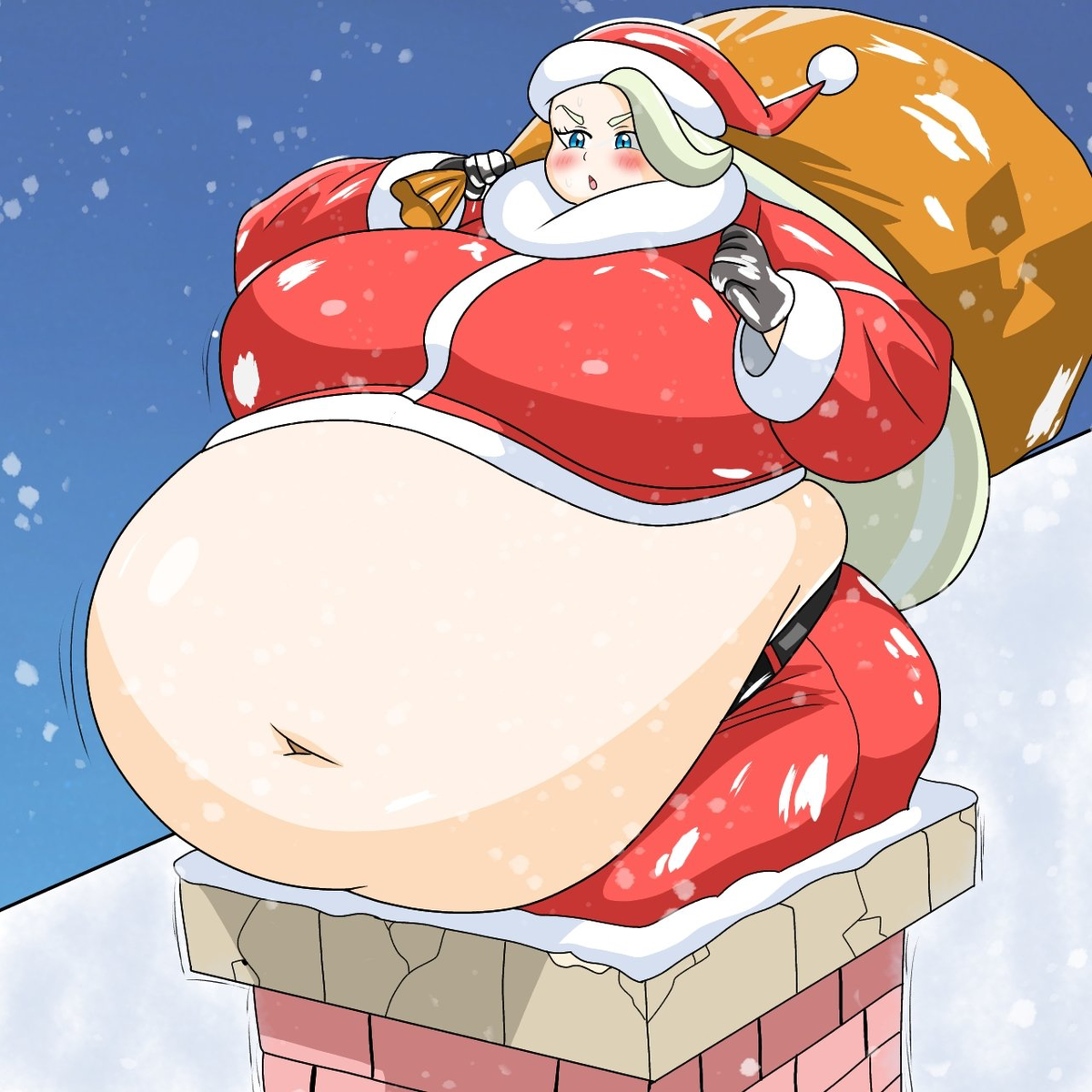 Melony, SSBBW Gym Leader and Female Santa?