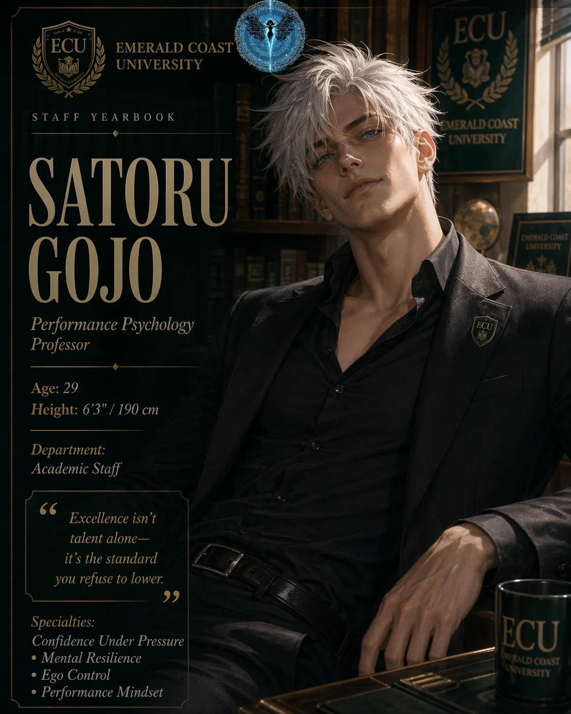 Satoru Gojo from Jujutsu Kaisen the anime