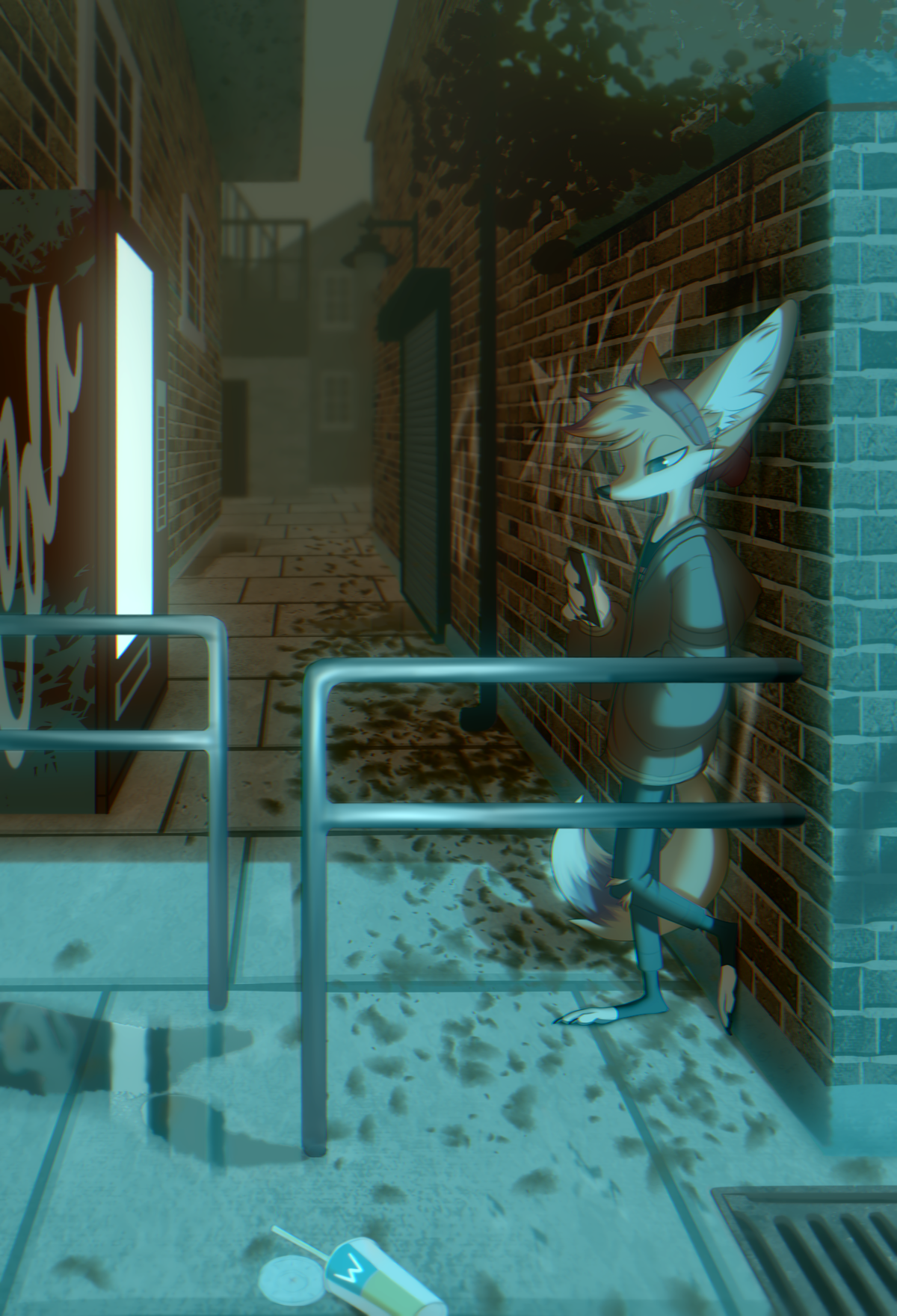 Furry rags to riches rpg (homeless simulator)