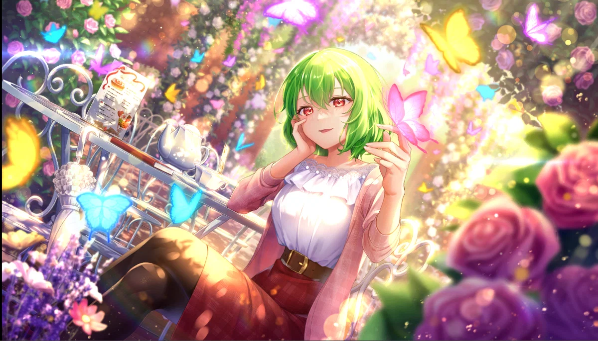 Yuuka Kazami — Blooming Afternoon Tea Time — Mitama Card No. 297