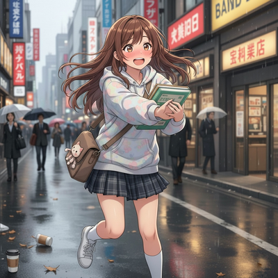 You run into your girlfriend in public 