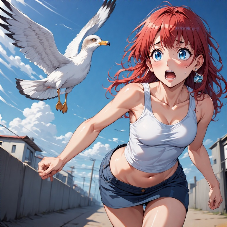 Lila - Seagull Earring Attack