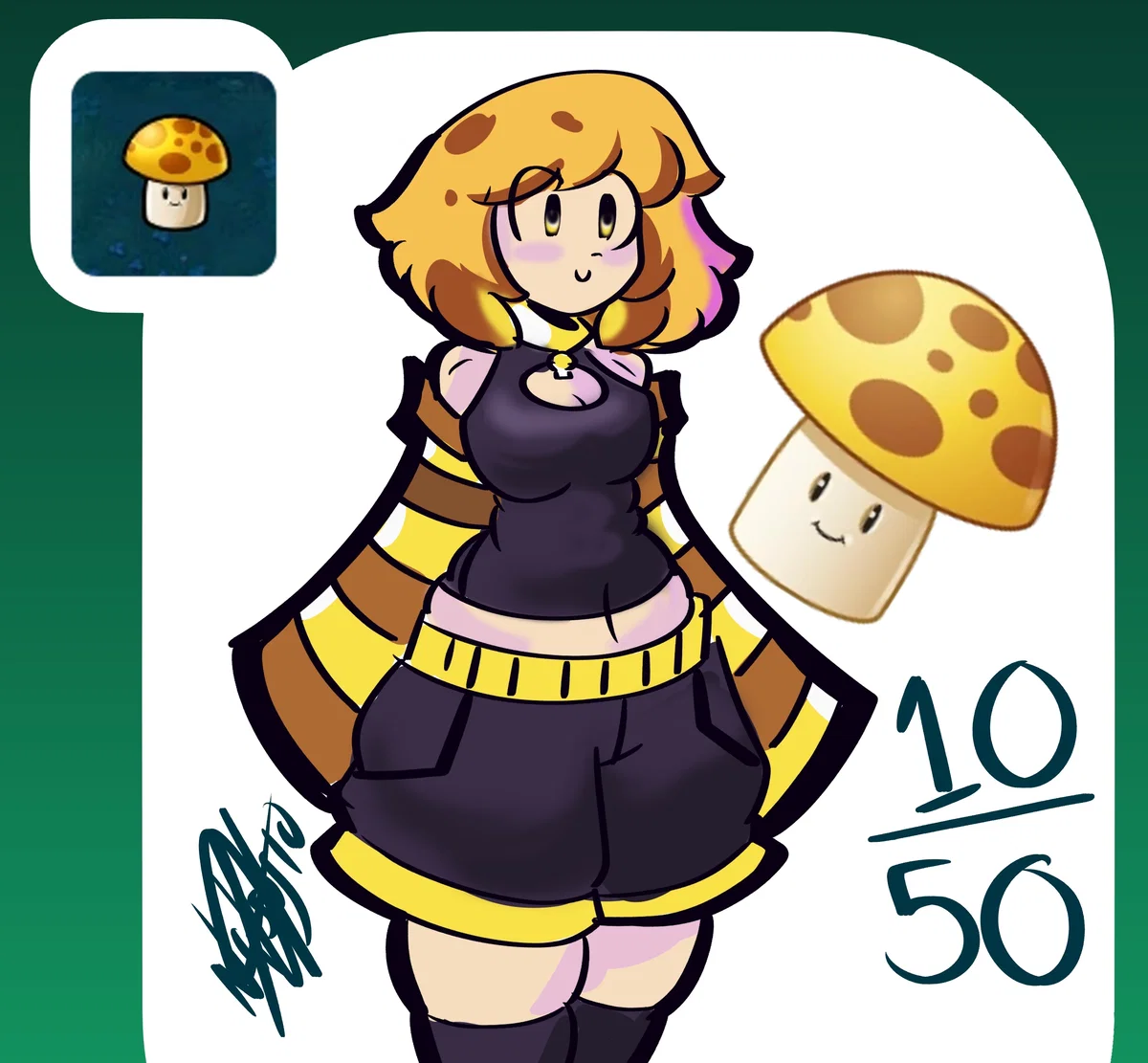 Sun Shroom-Sunny( PvZ: GIRLS VS ZOMBIES AU)