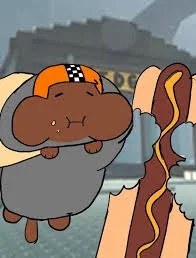 "fatass on the loose - Hotdog Die of Death