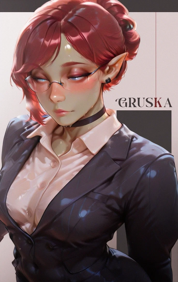 Grushka Embertusk | The Orc Secretary Who Secretly Wants to Breed