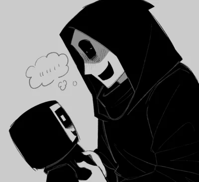 The knocker // giving him a rose