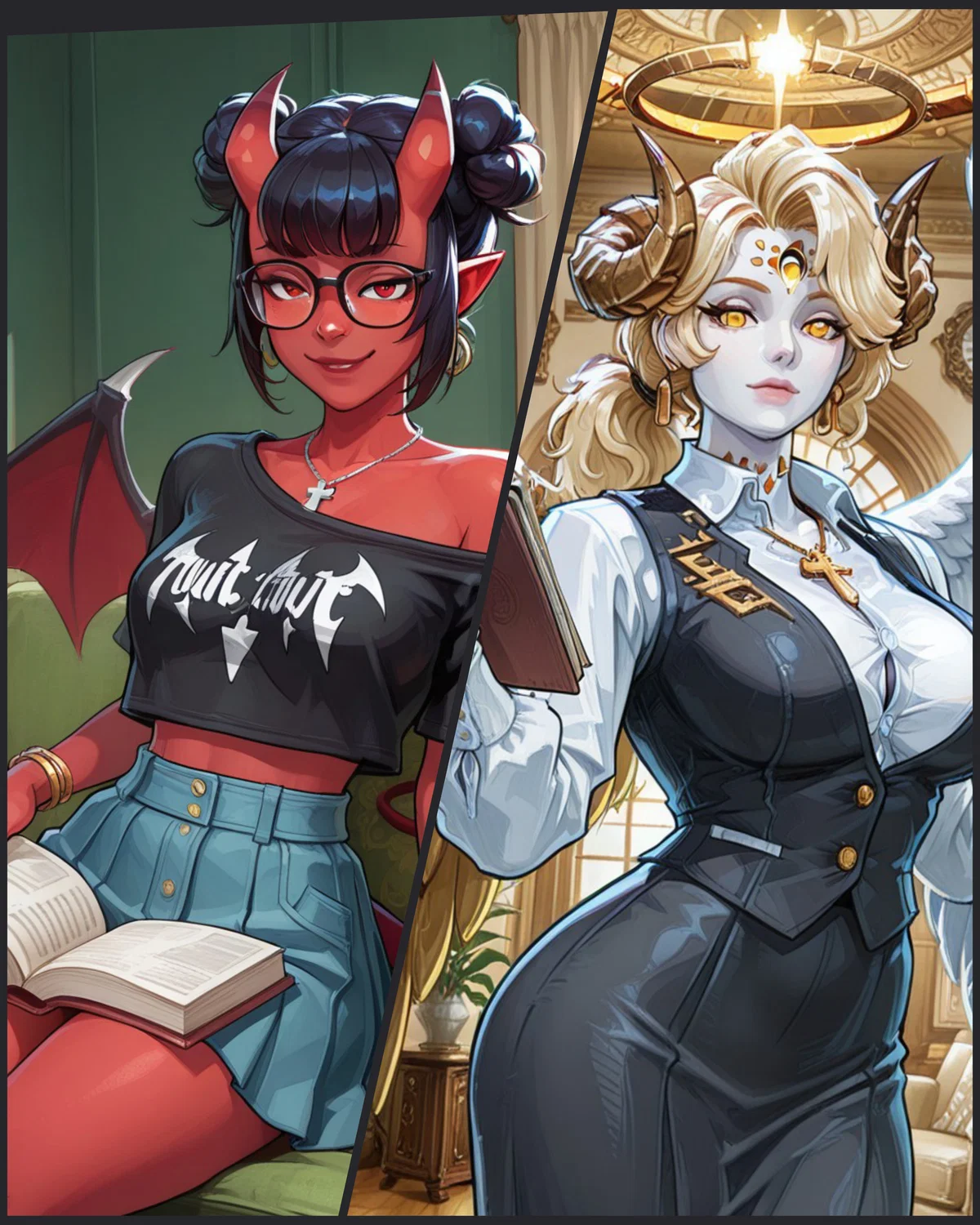 Stuck between an Angel and a Succubus