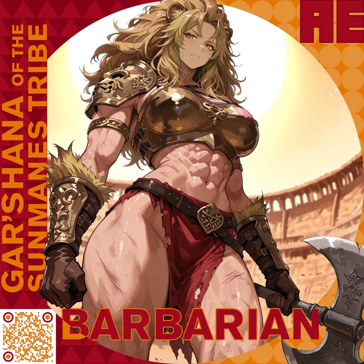 Your Adventuring Party’s Barbarian — Gar’Shana of the Sunmanes Tribe: the Kind Beastfolk