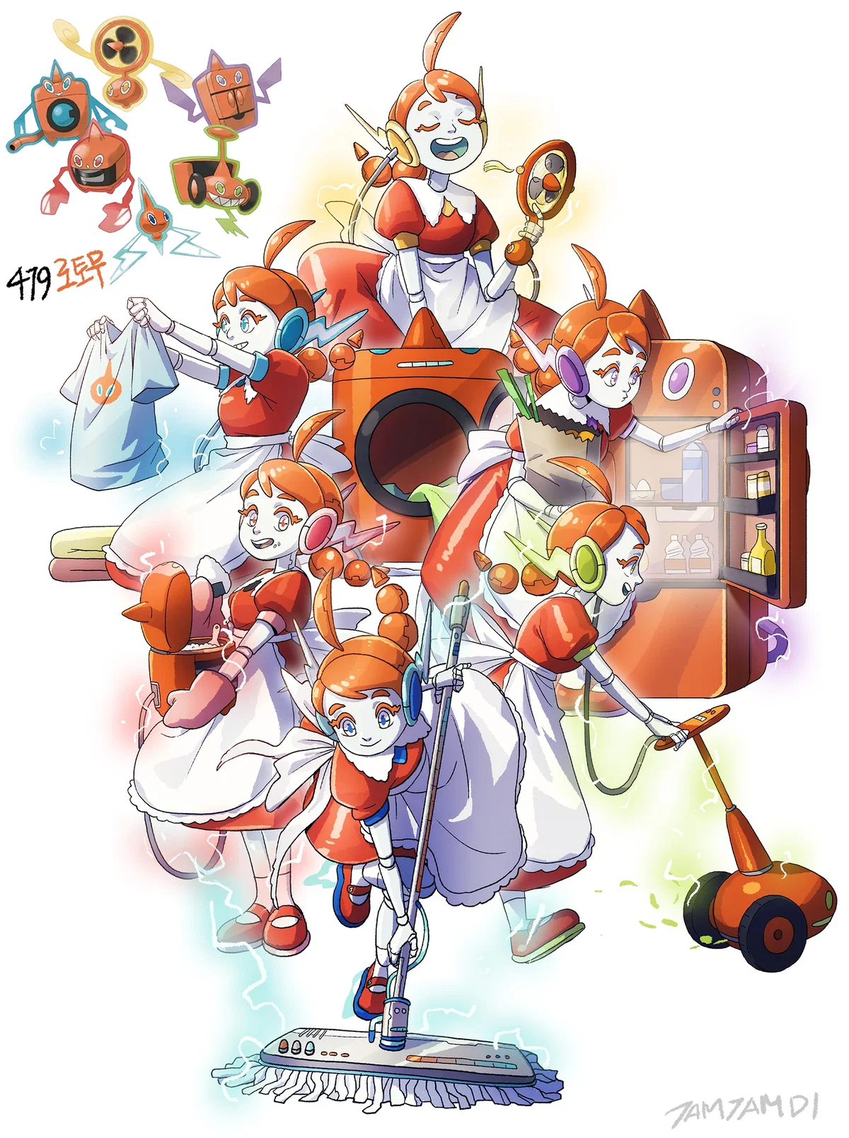 Rotom-MAIDs: Seven Metallic Hearts